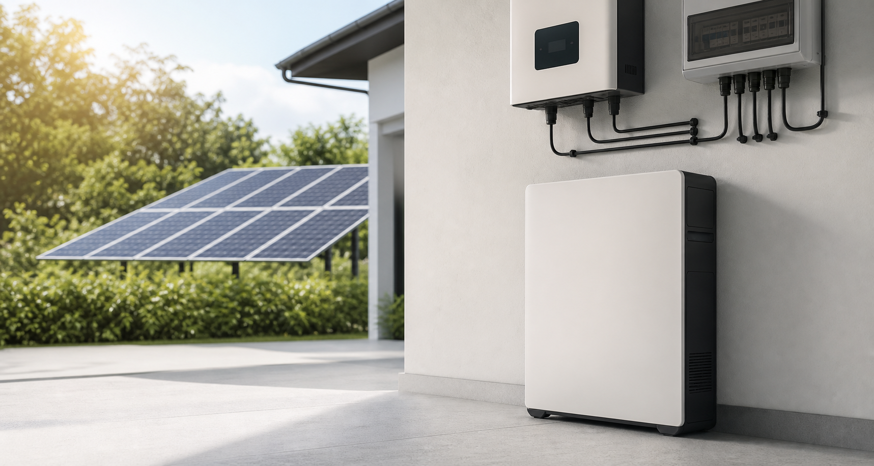 Batterie solaire et panneaux photovoltaïques pour solution d'énergie renouvelable